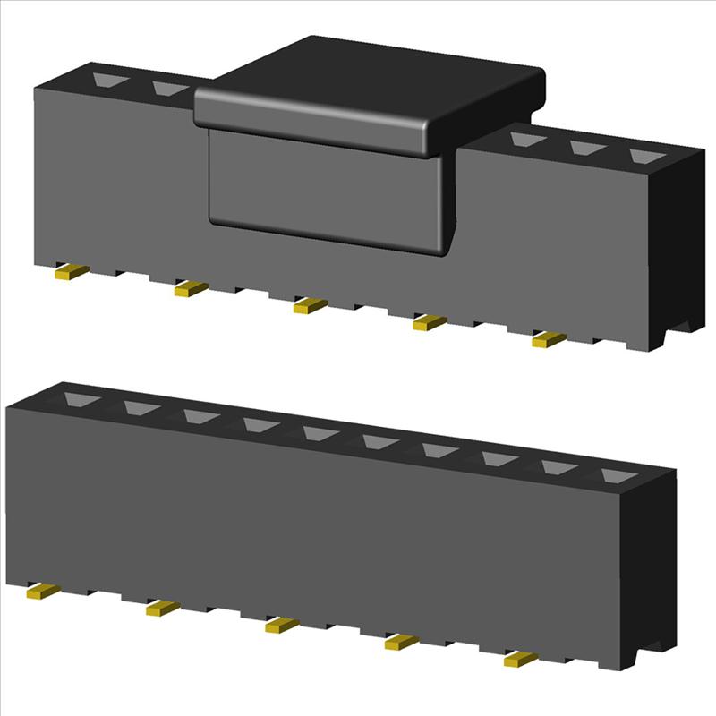 1.27mm PCB Socket Single Row Straight SMD B1(2) Type